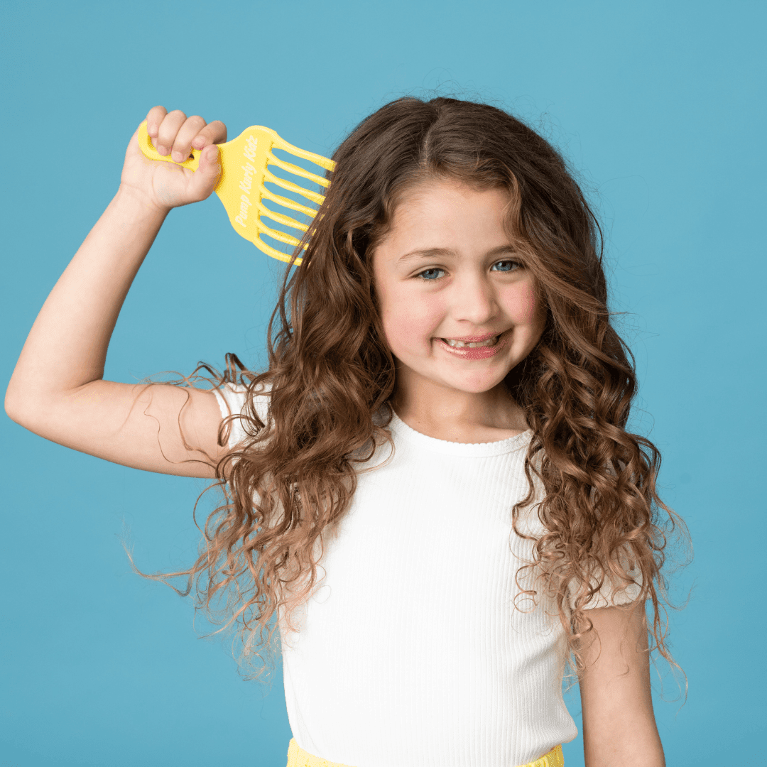 Pump Kurly Kidz Yellow Curl Detangle Comb