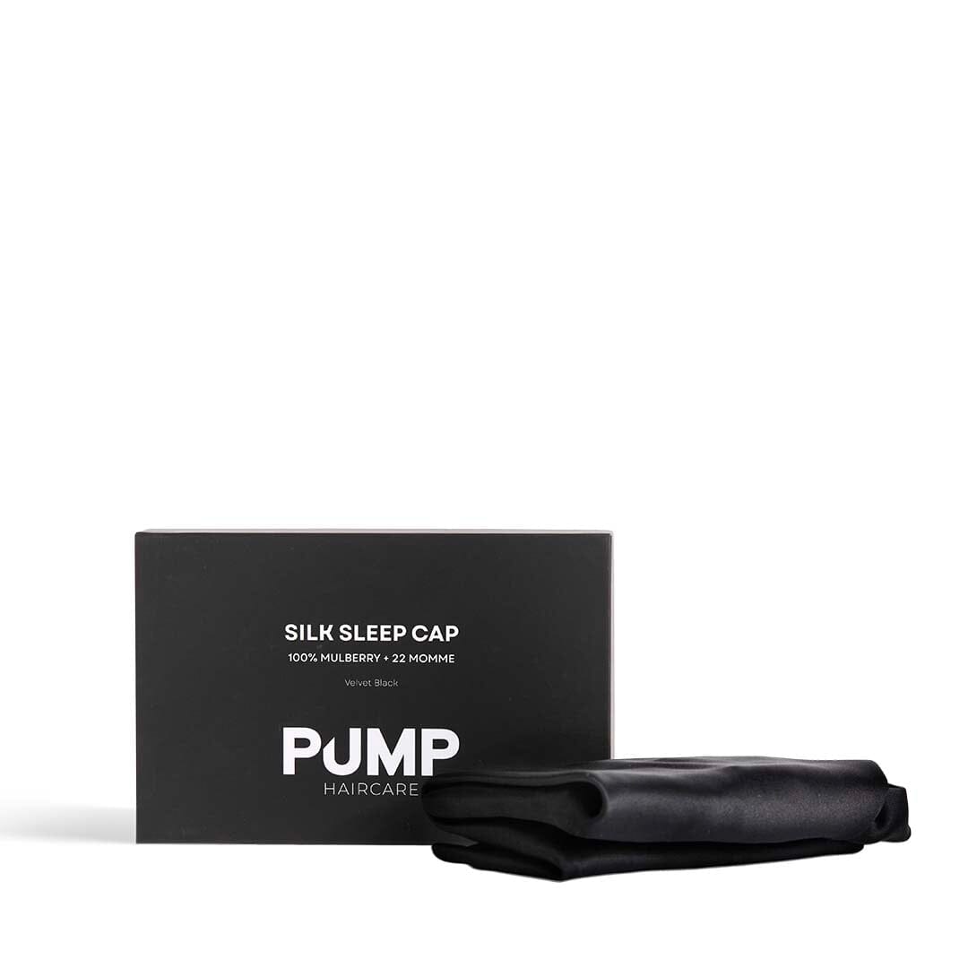 Pump Mulberry Silk Sleep Cap Black