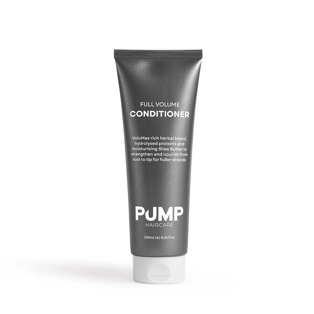 Gray conditioner tube labeled &