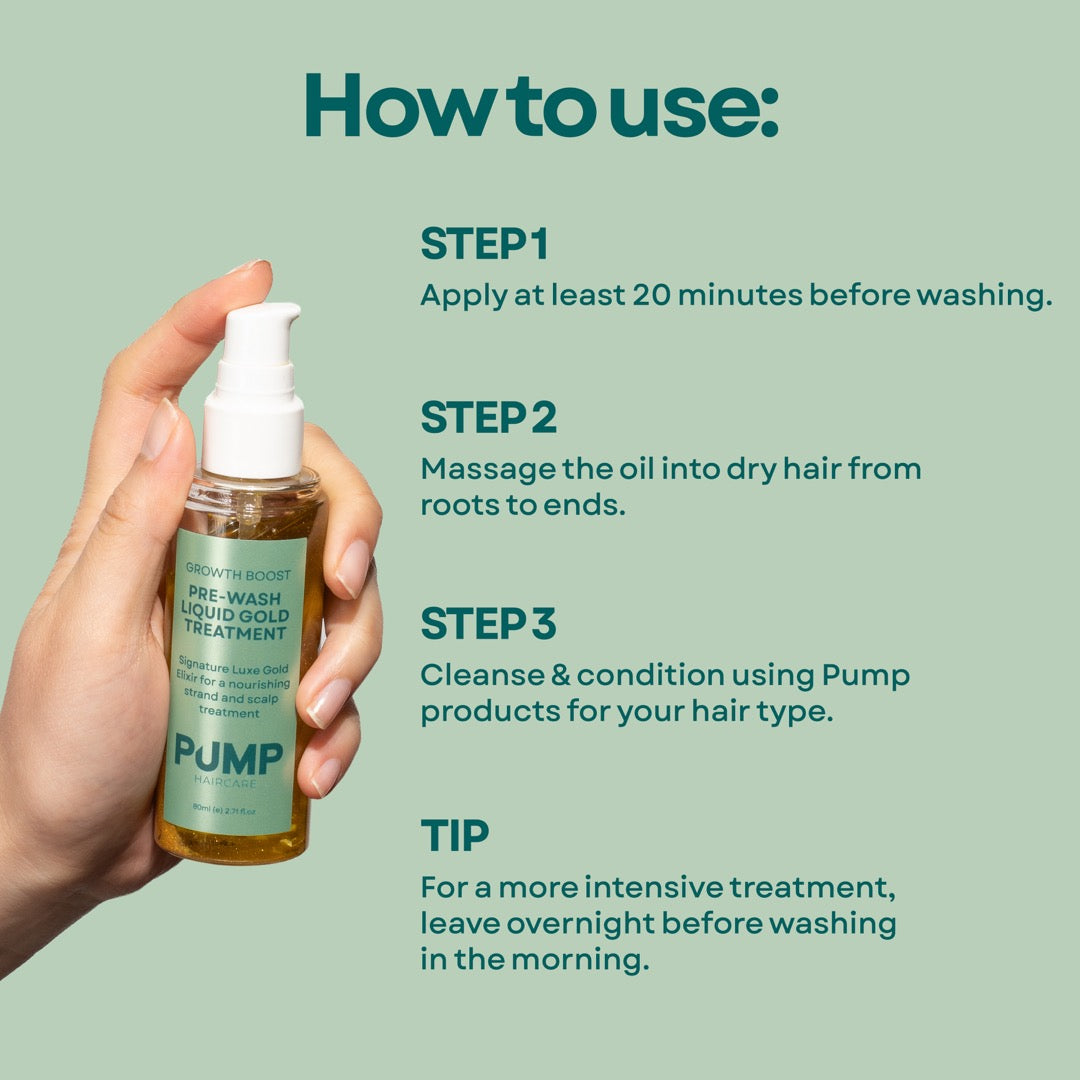 Growth Boost Pre-Wash Liquid Gold Treatment