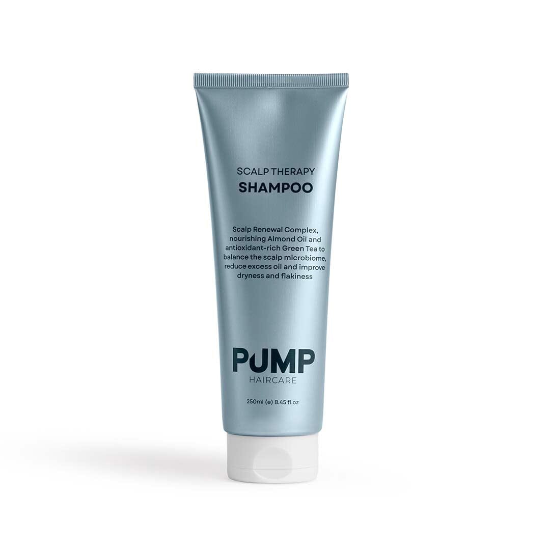 Tube of Scalp Therapy shampoo with &