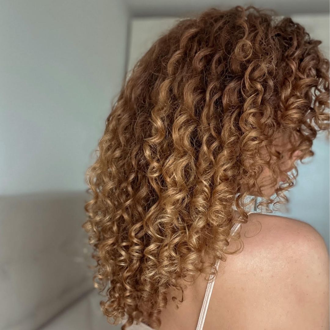 Light Brown Curly Girl Hair
